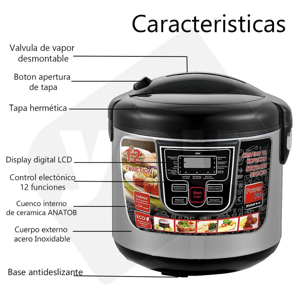 Olla Eléctrica con Placas Cerámicas