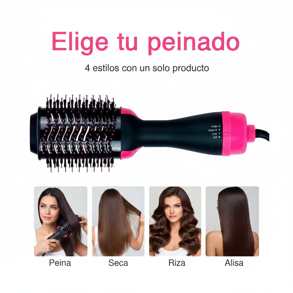 Cepillo Plancha Secador 3 En 1